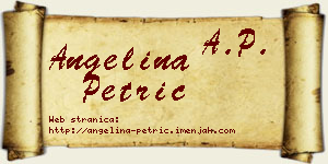 Angelina Petrić vizit kartica